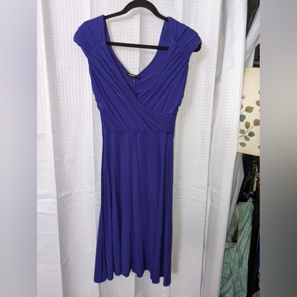 PattyBoutik Royal Blue Maxi Dress